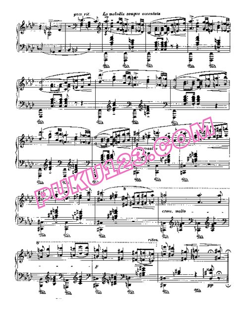 天天钢琴网-免费下载Liszt - Harmonies Poetiques et Religieuses No.7 (Funérailles)