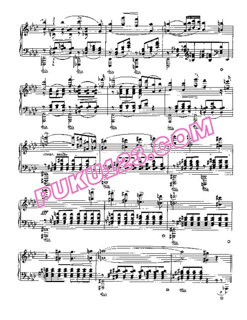 天天钢琴网-免费下载Liszt - Harmonies Poetiques et Religieuses No.7 (Funérailles)
