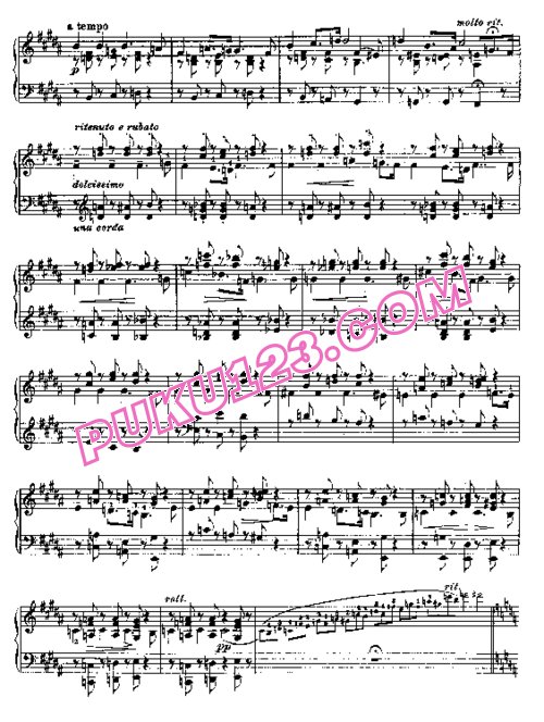 天天钢琴网-免费下载Liszt - Harmonies Poetiques et Religieuses No.9