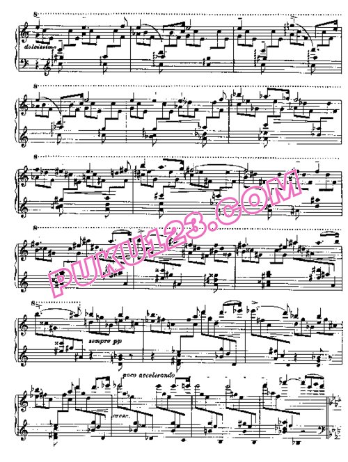 天天钢琴网-免费下载Liszt - Harmonies Poetiques et Religieuses No.9