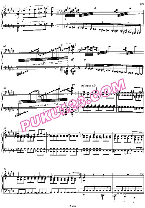 天天钢琴网-免费下载Liszt - Invocation (Ver.1, 1847) 第1首“祈祷”1847年首版