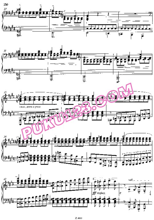 天天钢琴网-免费下载Liszt - Invocation (Ver.1, 1847) 第1首“祈祷”1847年首版