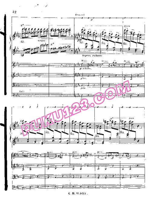 天天钢琴网-免费下载Liszt - Piano Concerto No.1 in E flat Major S.124 - Full score