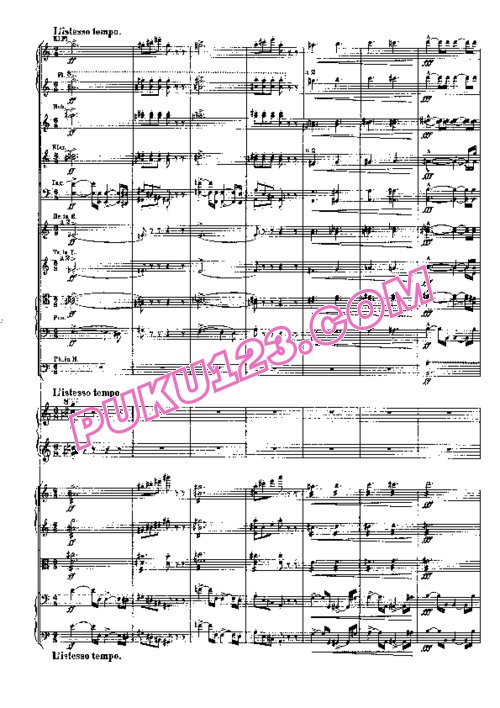 天天钢琴网-免费下载Liszt - Piano Concerto No.2 in A Major S.125 - Full Score