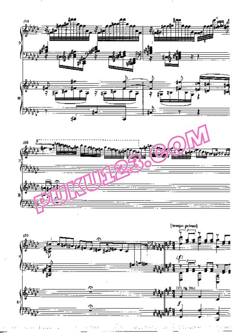 天天钢琴网-免费下载Liszt - Piano Concerto in E flat Major Op.posth 双钢琴版