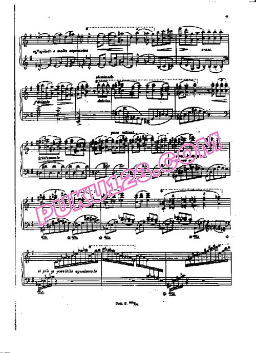 天天钢琴网-免费下载Liszt - Malediction S.121 - Solo Piano