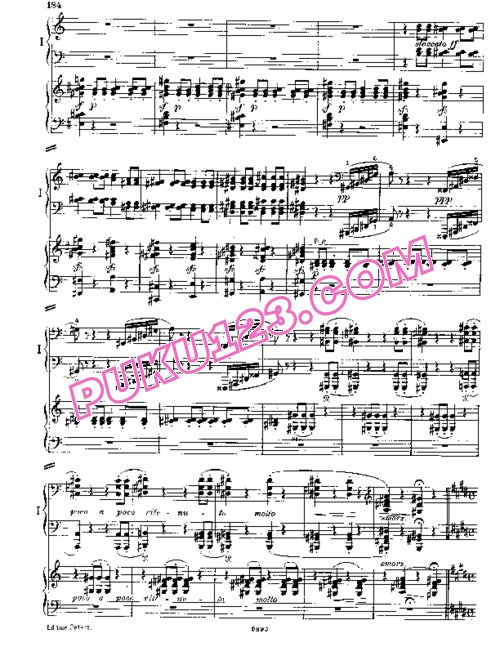 天天钢琴网-免费下载Liszt - Schubert - Wanderer Fantasy S.653 - 2 Pianos