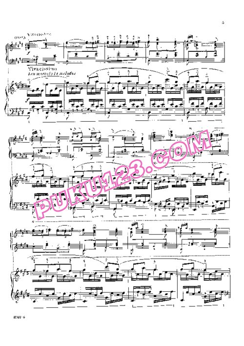 天天钢琴网-免费下载Liszt - The Nightingale