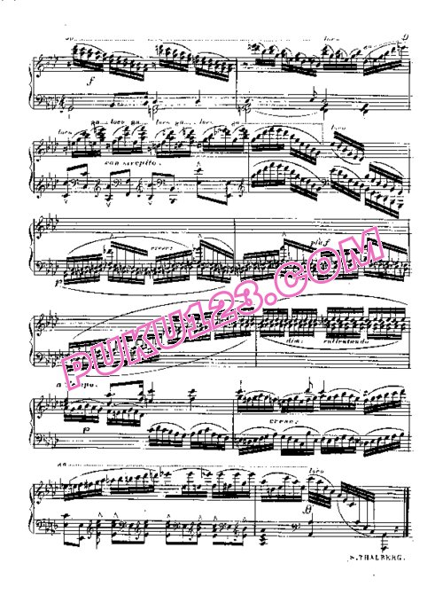 天天钢琴网-免费下载Liszt - Bellini - Hexameron 李斯特等人钢琴独奏版