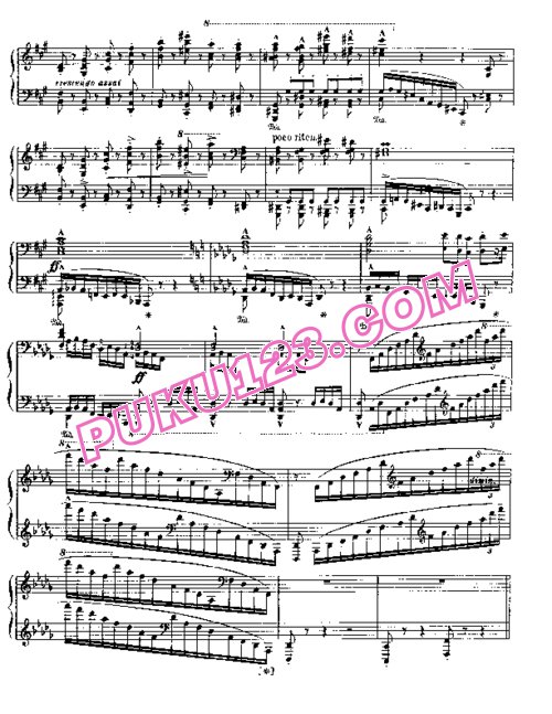 天天钢琴网-免费下载Liszt - Bellini - Grande fantaisie de concert sur la Sonambula 李斯特改编钢琴独奏版