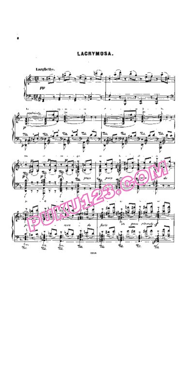 天天钢琴网-免费下载Liszt - Mozart Requiem Transcriptions 李斯特改编钢琴独奏版