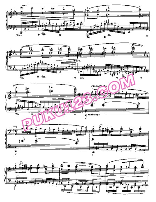 天天钢琴网-免费下载Tchaikovski - Liszt - Polonaise de Eugene Onegin 李斯特改编钢琴独奏版