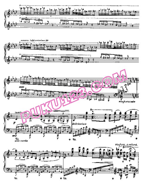 天天钢琴网-免费下载Liszt - Verdi - Paraphrase de concert (extrait de Ernani) 李斯特改编钢琴独奏版