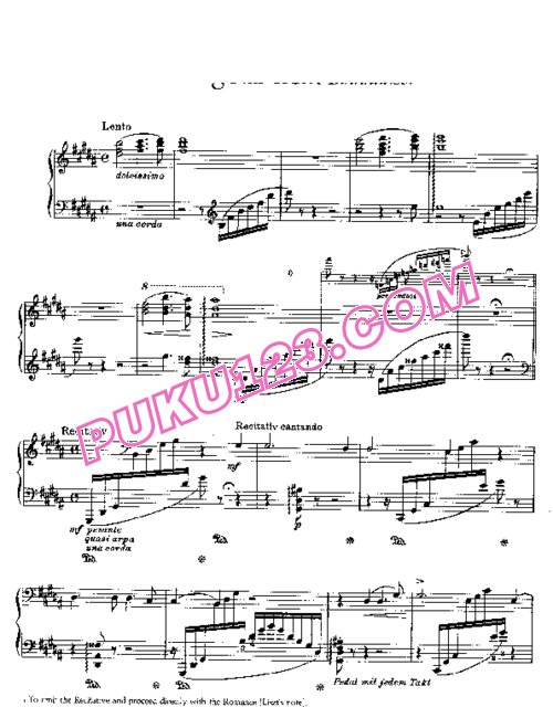 天天钢琴网-免费下载Liszt - Wagner - Romance de Wolfram (Tannhauser)