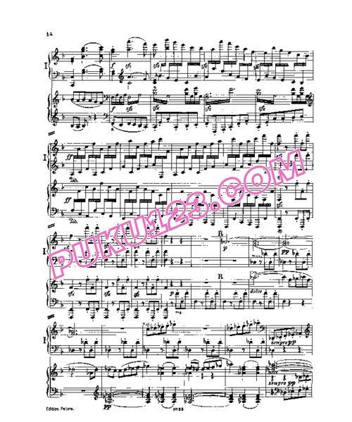 天天钢琴网-免费下载Beethoven - Symphonie No.8 in F major, op.93 - Singer 双钢琴版
