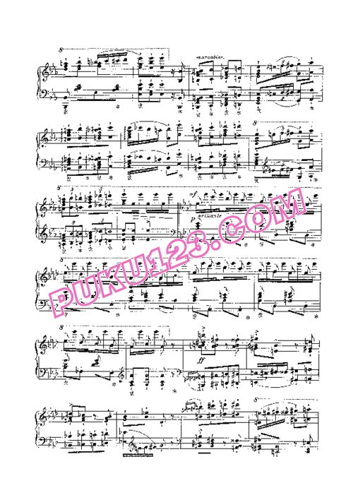 天天钢琴网-免费下载Liszt - Grand Galop Chromatique S.219
