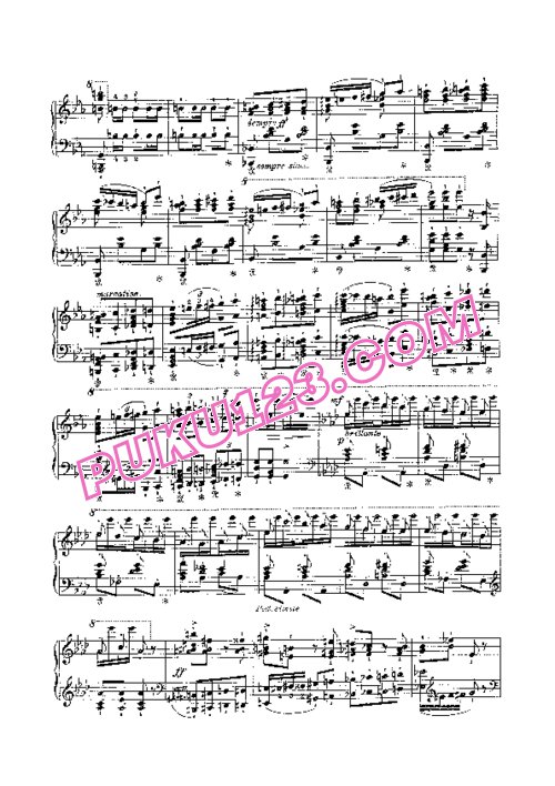 天天钢琴网-免费下载Liszt - Grand Galop Chromatique S.219