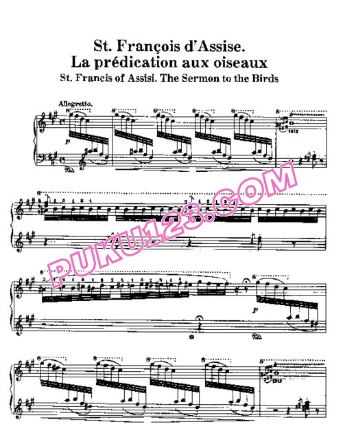 天天钢琴网-免费下载Liszt - 2 Legendes S.175
