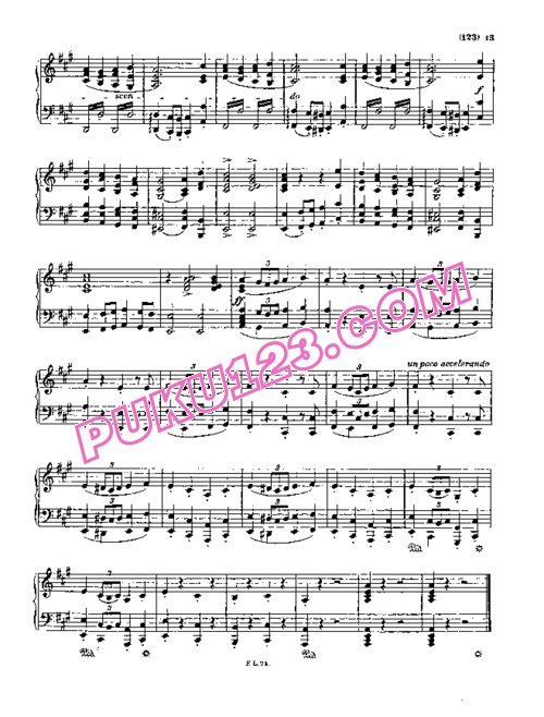 天天钢琴网-免费下载Liszt - Weihnachtsbaum S.186