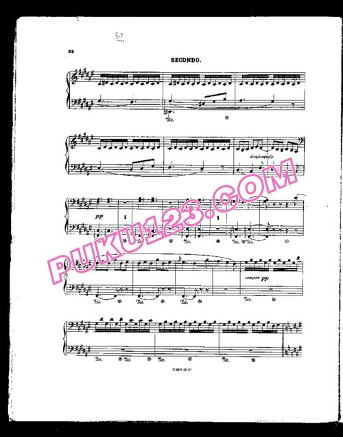 天天钢琴网-免费下载Liszt - Weihnachtsbaum S.613 - 4 Hands 四手联弹版 S.613