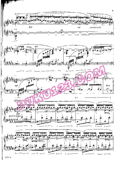 天天钢琴网-免费下载Liszt - The Nightingale