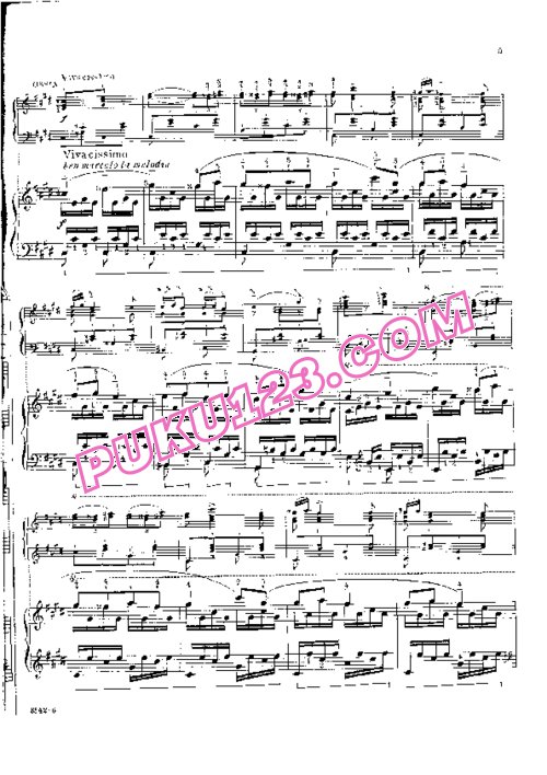 天天钢琴网-免费下载Liszt - The Nightingale