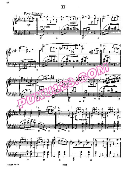 天天钢琴网-免费下载Liszt - Schubert Valses de Viennes - Valse Caprice No.2