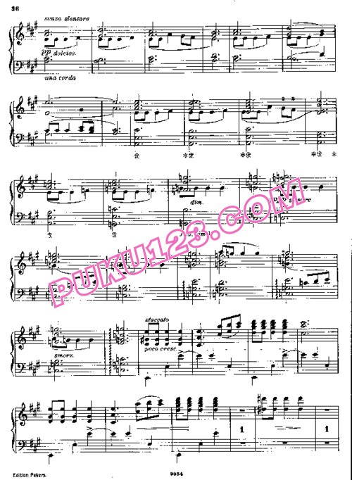天天钢琴网-免费下载Liszt - Schubert Valses de Viennes - Valse Caprice No.4