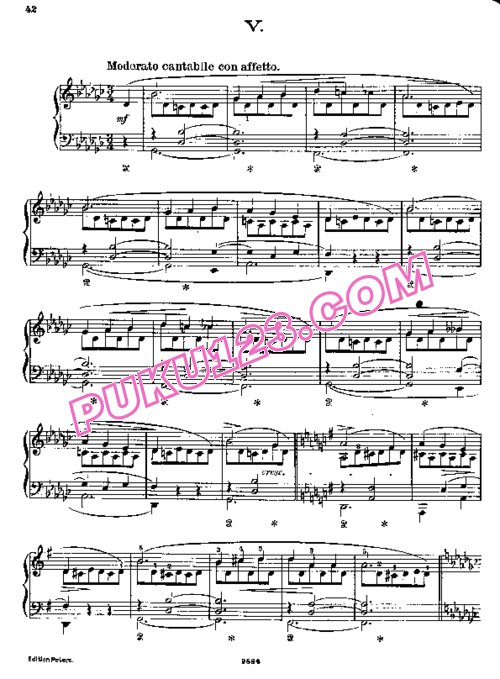 天天钢琴网-免费下载Liszt - Schubert Valses de Viennes - Valse Caprice No.5