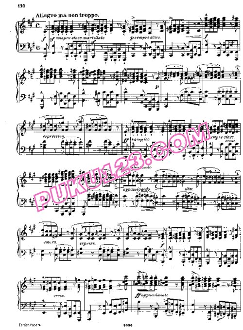 天天钢琴网-免费下载Liszt - Schubert Trois Marches - No.3 Reitermarsch