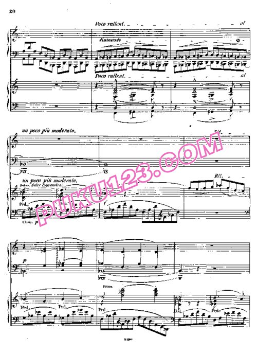 天天钢琴网-免费下载Liszt - Symphonic Poem No.3, Les Preludes S.637 - 2 Pianos 双钢琴版 S.638