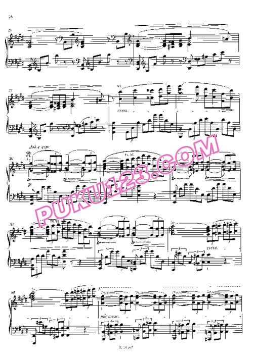 天天钢琴网-免费下载Liszt - Tausig - Symphonic Poem No.3, Les Preludes S.97 - Solo Piano 陶西格改编钢琴独奏版