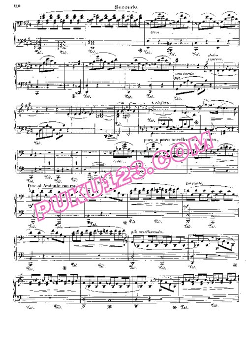 天天钢琴网-免费下载Liszt - Symphonic Poem No.4, Orpheus S.592 - 4 Hands 四手联弹版 S.592