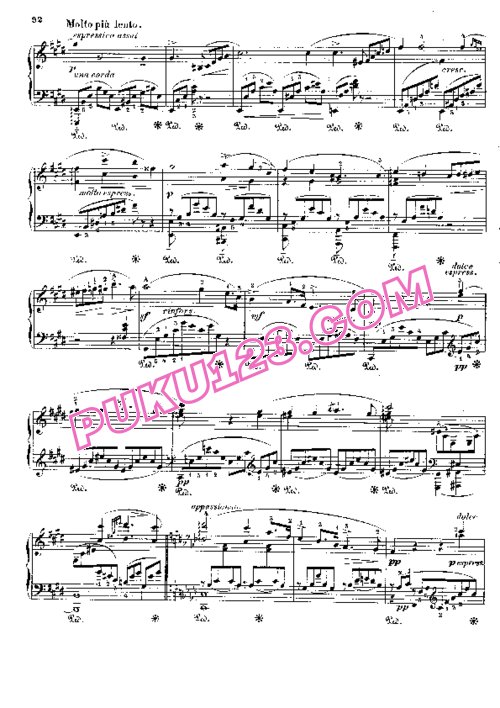 天天钢琴网-免费下载Liszt - Symphonic Poem No.4, Orpheus S.98 (511b) - Solo Piano 钢琴独奏版