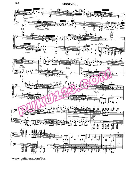 天天钢琴网-免费下载Liszt - Symphonic Poem No.5, Prometheus S.593 - 4 Hands 四手联弹版 S.593