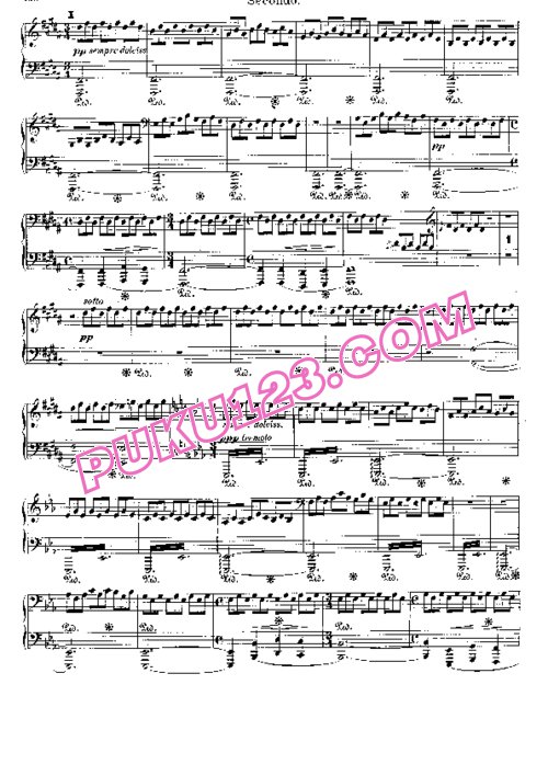 天天钢琴网-免费下载Liszt - Symphonic Poem No.12, Die Ideale S.596c - 4 Hands 四手联弹版