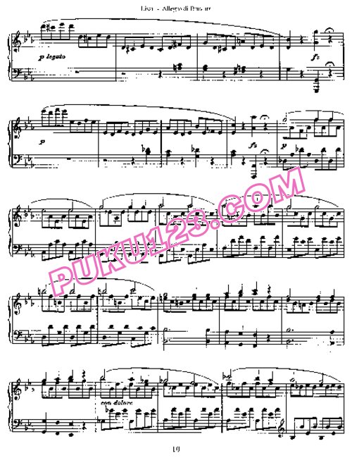 天天钢琴网-免费下载Liszt - Allegro di Bravura S.151