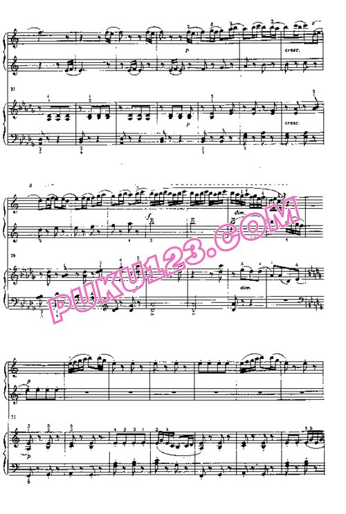 天天钢琴网-免费下载Lutoslawski - An Overheard Tune - 4 Hands