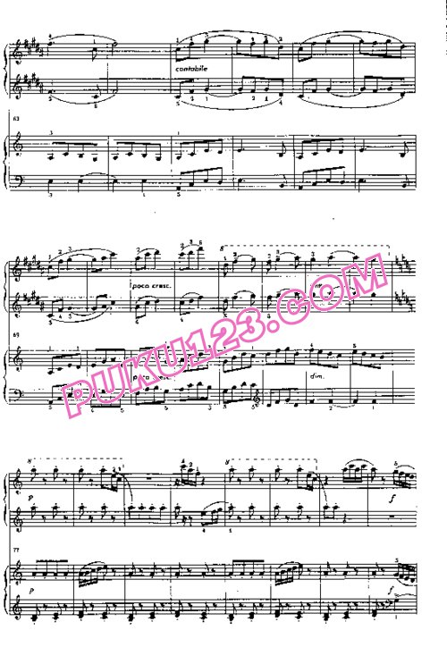 天天钢琴网-免费下载Lutoslawski - An Overheard Tune - 4 Hands