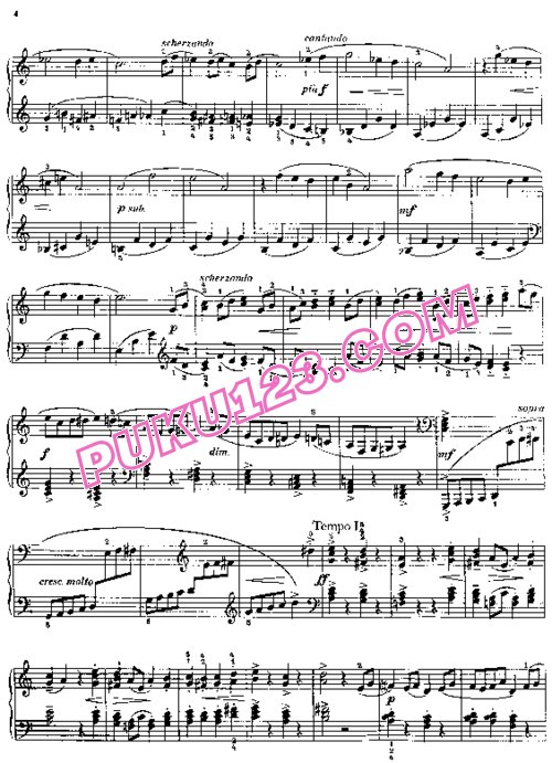 天天钢琴网-免费下载Kabalevsky - Piano Sonatina No.1 in C Major Op.13-1