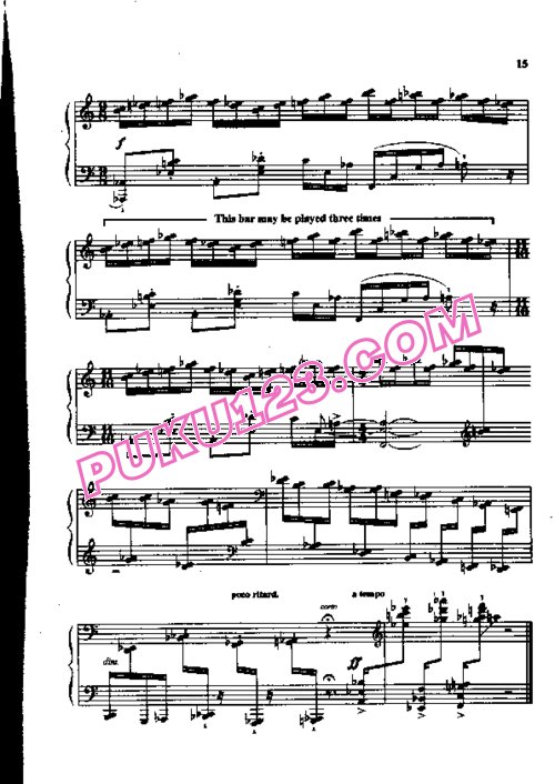 天天钢琴网-免费下载Kapustin - Five Etudes in Different Intervals Op.68