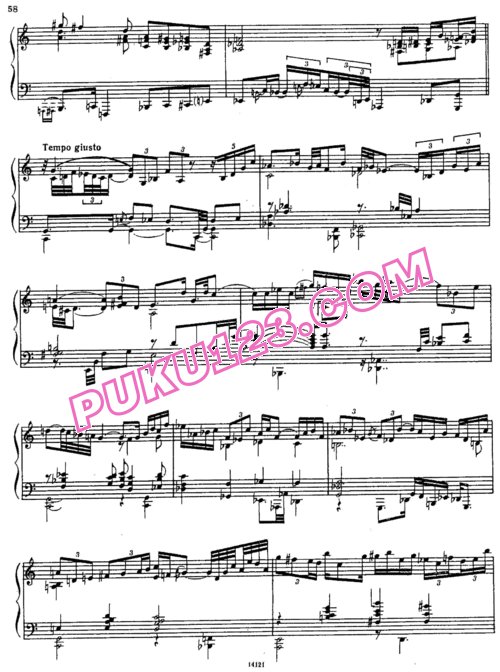 天天钢琴网-免费下载Kapustin - Contemplation Op.47
