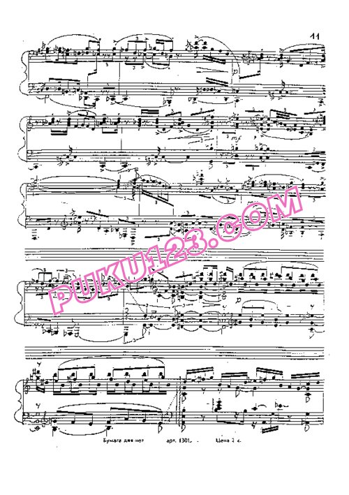 天天钢琴网-免费下载Kapstin - Piano Sonata No.5 Op.61