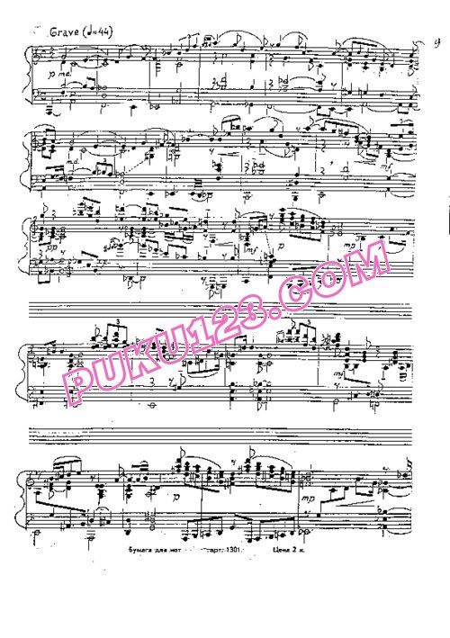 天天钢琴网-免费下载Kapustin - Piano Sonata No.6 Op.62
