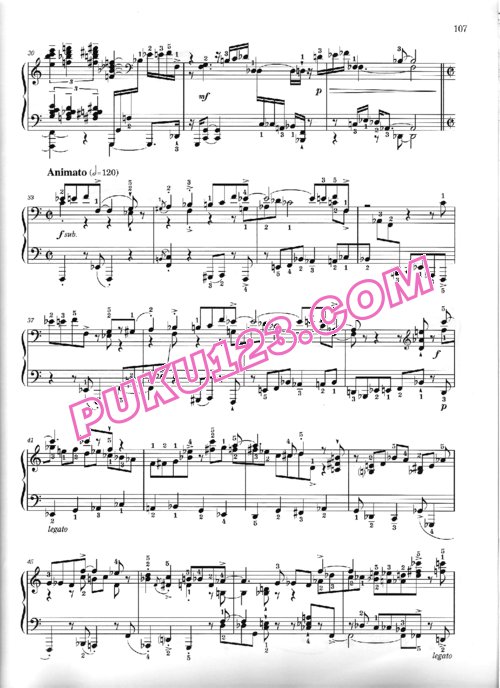 天天钢琴网-免费下载Kapustin - Fantasia Op.115
