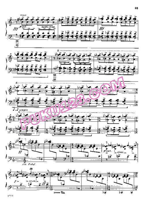 天天钢琴网-免费下载Khachaturian - Piano Sonata in E-flat Major Op.95