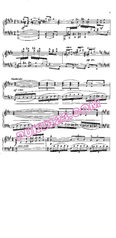 天天钢琴网-免费下载Khachaturian - Poem in c-Sharp Minor for Piano Op.12