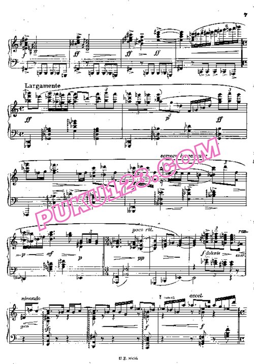 天天钢琴网-免费下载Krenek - Piano Sonata No.2 Op.59