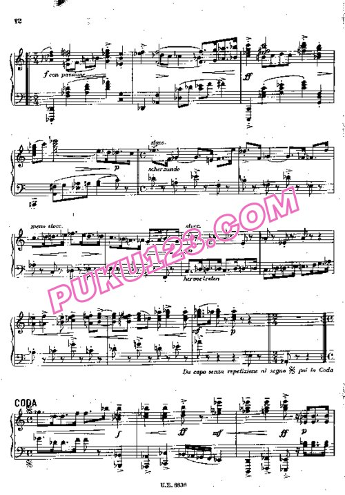 天天钢琴网-免费下载Krenek - Piano Sonata No.2 Op.59