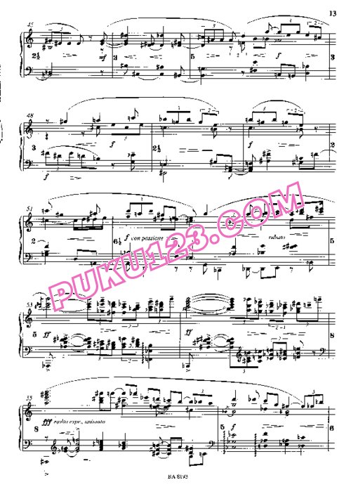天天钢琴网-免费下载Krenek - Piano Sonata No.5 Op.121